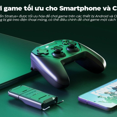 Tay Cầm Chơi Game Không Dây Steelseries Stratus+ Controller For Android/PC - Hàng chính hãng