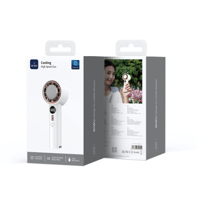 Quạt cầm tay turbo sò lạnh mini siêu mát Pin trâu 3000 mAh, nhỏ gọn linh hoạt hiệu WI WU Wi-FS016 ChillMate - 100 chế độ gió, thiết kế đẹp, bền - hàng nhập khẩu