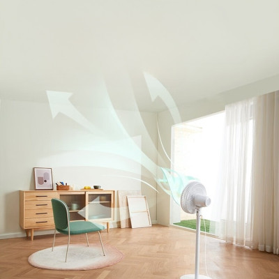 Quạt Đứng Cảm Ứng Bear DFS-D47F2 Gồm 6 Tốc Độ 9 Cánh Quạt Làm Mát Sâu, Có Hẹn Giờ Và Điều Khiển Từ Xa Độ Ồn Cực Thấp 35 dB Công Suất 47 W - Hàng Chính Hãng