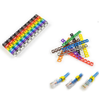 Vòng đánh số dây mạng Cat5 - Cat6 (Vỉ 100 số)