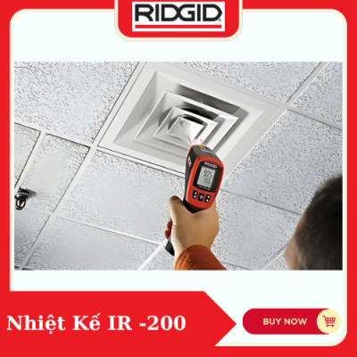 Nhiệt kế hồng ngoại IR-200 RIDGID (36798) Nhanh Chóng Và Chính Xác Chỉ Với Một Nút Bấm Số 1 Tại Mỹ - Hàng Chính Hãng