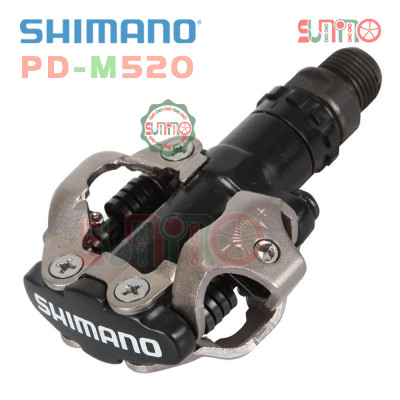 Pedal can xe đạp mtb SHIMANO M520L full box chính hãng
