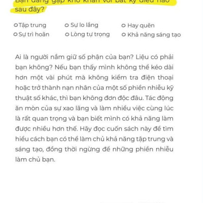 Sống Thông Minh - Kiểm Soát Sự Phân Tâm Trong Thời Đại Số Và Tận Hưởng Cuộc Sống Trọn Vẹn