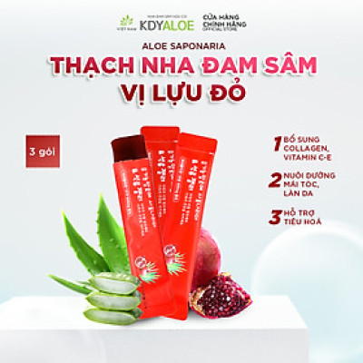 THẠCH NHA ĐAM SÂM LỰU ĐỎ HỮU CƠ KDY ALOE