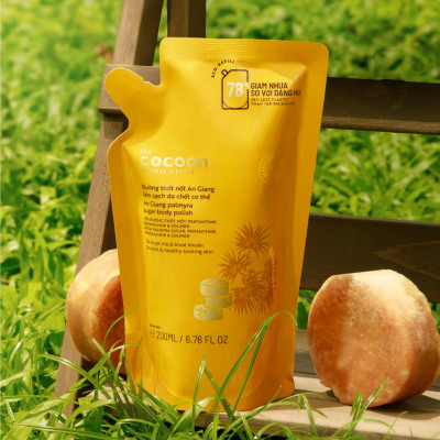 Túi Refill - Túi Refill đường thốt nốt An Giang làm sạch da chết cơ thể cocoon 200ml