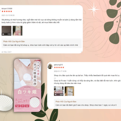 XÀ PHÒNG GIẢM THÂM NÁCH, GIẢM MÙI HÔI NHẬT BẢN - SHIROWAKI HIME SOAP FOR ARMPITS