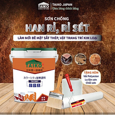 Keo Sơn Chống Han Rỉ, Gỉ Sét TAIKO CG-01 / Phù Hợp với bề mặt Tấm Lợp, Lan Can, Cổng, Kết Cấu, Gầm Xe Thép gỉ