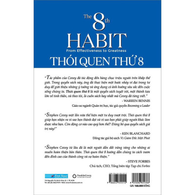 Sách Thói Quen Thứ 8 Từ Hiệu Quả Đến Vĩ Đại (Bìa mềm) - First News