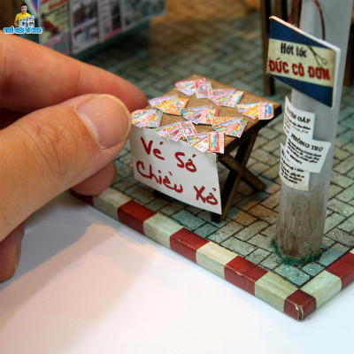 MÔ HÌNH TỰ LẮP RÁP DIY SÀI GÒN XƯA VÀ NAY - SẠP BÁO SÀI GÒN - AD01