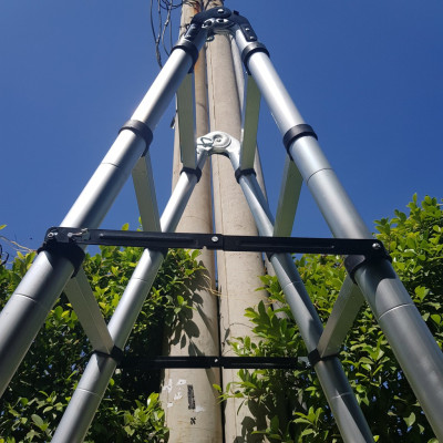 Thang Nhôm Rút Đa Năng Có Bánh Xe - 8.0 Mét