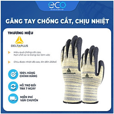 Găng tay Deltaplus Venicut52 chống cắt chịu được nhiệt độ cao nhập khẩu chính hãng (Pháp)