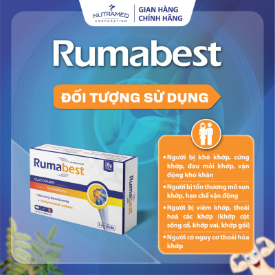 Viên uống Rumabest hỗ trợ vấn đề về viêm khớp, khô khớp và thoái hóa khớp (30 viên) - Nutramed