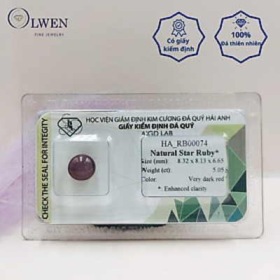 Viên đá Ruby sao thiên nhiên_HA-RB00074