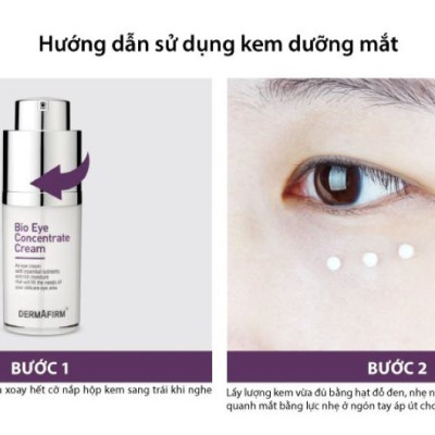  Kem xóa nhăn và giảm thâm vùng mắt Dermafirm Bio Eye Concentrate Cream 15ml