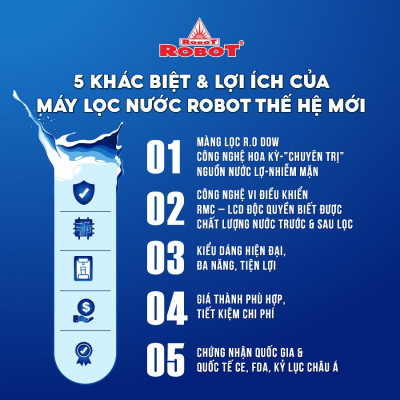 Máy Lọc Nước R.O ROBOT Nước Lợ - Nhiễm Mặn RL-9GN - Hàng chính hãng