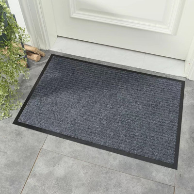 Thảm chùi chân đế chống trượt dạng sọc Stripmate Màu đỏ đun & Đen Xám Nhiều Size