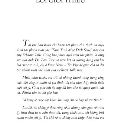 Thức Tỉnh Mục Đích Sống (Tái Bản)