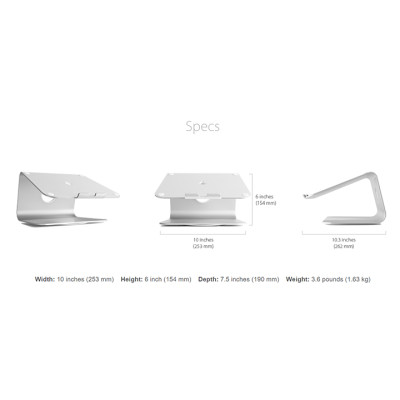 Giá Đỡ Tản Nhiệt Rain Design (USA) MSTAND Laptop 360 (10036 – 10073 – 10074) - Hàng Chính Hãng