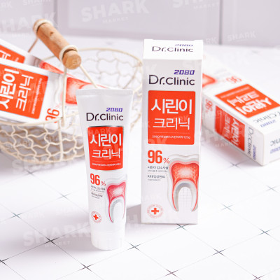 Kem Đánh Răng Hàn Quốc  2080 DR.CLINIC Đánh Bay Mảng Bám, Giảm Ê Buốt, Ngăn Ngừa Hơi Thở Có Mùi 125gr