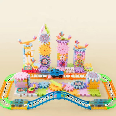 Đồ Chơi Xếp Hình Lắp Ráp 203 Chi Tiết Mô Hình Xoay Bánh Răng - Đồ Chơi Cho Bé Trai Bé Gái - Đồ Chơi Giáo Dục Thông Minh Cho Bé - Đồ Chơi Trẻ Em HT SYS