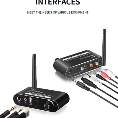 ROGTZ - Bộ Chuyển Đổi Âm Thanh DAC HIFI Bluetooth 5.1 T02 Chip giải mã DAC ES9038Q2M Hỗ trợ âm thanh 5.1/7.1 kênh Cổng Kết Nối Optical USB Coaxial Hỗ Trợ Đa Định Dạng  MP3 APE FLAC WAV WMA - Hàng Chính Hãng