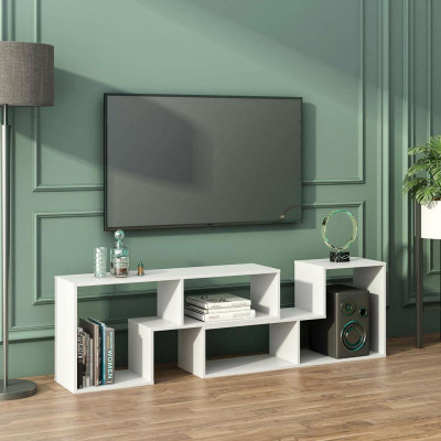 Kệ tivi gỗ hiện đại SMLIFE Tarita - Trắng