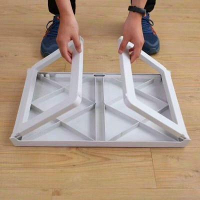 BÀN NHỰA GẤP GỌN THÔNG MINH CÓ KHE ĐỂ DIỆN THOẠI & IPAD VÀ CẮM BÚT PHONG CÁCH HÀN QUỐC