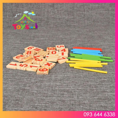 ĐỒ CHƠI HỘP TOÁN VÀ BẢNG QUE TÍNH BẰNG GỖ