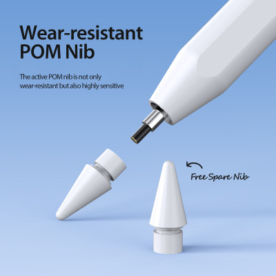 Bút cảm ứng cho iPad 2024, iPad Pro M4/ M2/ M1/ Air 4/5/6/ Ipad Mini 5/6/7/ Ipad Gen 7/8/9/10, Dux Ducis SP-06 Stylus_ Hàng Chính Hãng