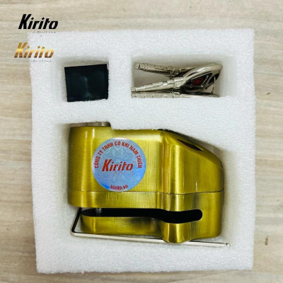 Khoá đĩa xe máy chống trộm, báo động Kirito cao cấp