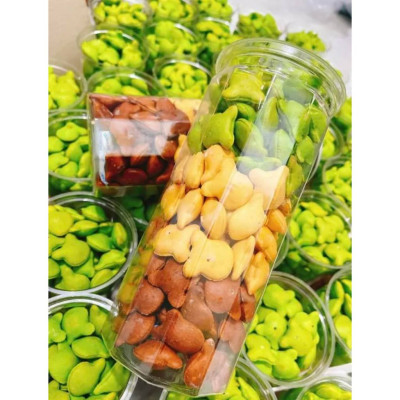 BÁNH GẤU NHÂN KEM MIX 3 VỊ TÂN LỘC PHÁT COMBO 1KG - MỖI HŨ 500G