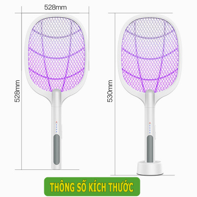 Vợt Muỗi Thông Minh Tự Động Bắt Muỗi Đa Năng 2 Trong 1 Tích Hợp Đèn Led Mã WD947  Loại Tốt, Hàng Chính Hãng