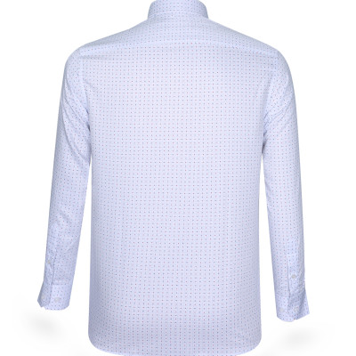 Áo sơ mi nam tay dài form ôm suông Khatoco A1MD518T1-CNIN304-2502-D