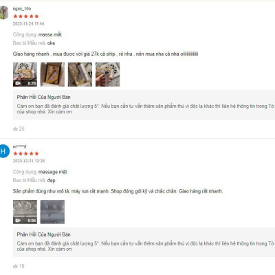 Combo 2 Bút Massage Mát Mạnh Massage Mini Cầm Tay Body - Máy mát xa cầm tay - Máy massage toàn thân 