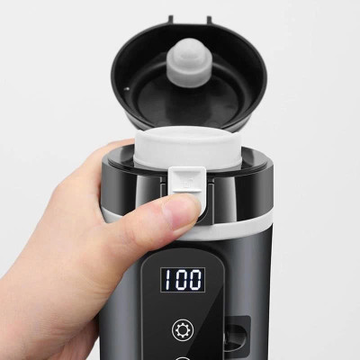 Bình Đun Nước Xe Hơi 12V/24V 500ML SUS304 4 Chế Độ Nhiệt Tự Ngắt Khi Sôi Dùng Cho Xe Tải Xe Khách Đường Dài