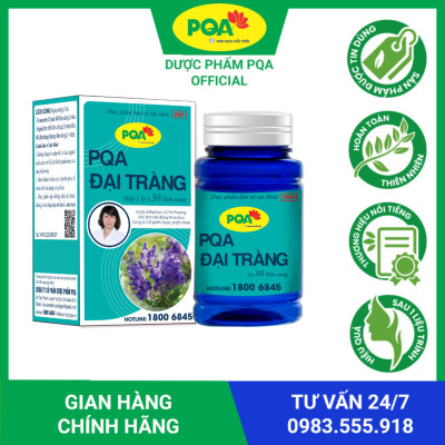 PQA Đại Tràng lọ 30 viên nang là dược phẩm thảo dược dùng cho người bị viêm đại tràng hỗ trợ  ngăn ngừa các triệu chứng của viêm đại tràng cấp và mạn tính, rối loạn tiêu hóa.