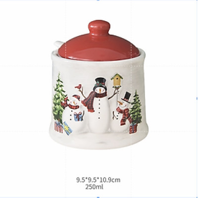 Lọ Gia Vị Người Tuyết Trang Trí H10.9Cm | Index Living Mall | Nhập Khẩu Thái Lan