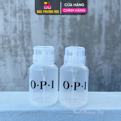 Lọ Đựng Axeton OPI Nhựa Siêu Bền 250ml Làm Nail, Bình Nhún OPI Nhấn Đựng Cồn Tẩy Rửa, Gen Xoáy Chặt Chống Bay Hơi Nail Phương Miu