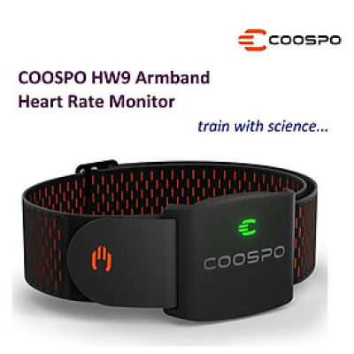 Cảm Biến Nhịp Tim Đeo Tay Cho VĐV Chuyên Nghiệp Coospo HW9 Calories HRM ANT+ BLE5.0 IPX67 Tương Thích Garmin Bryton IGPSPORT