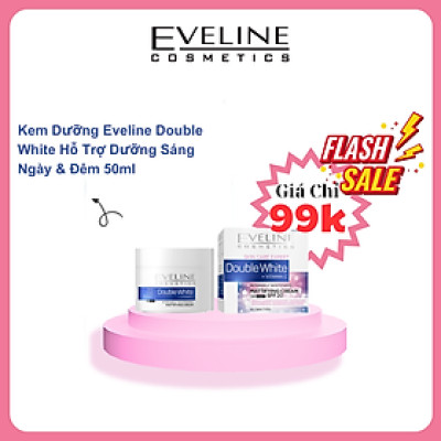 [Deal 99k] Kem Dưỡng Eveline Double White Hỗ Trợ Dưỡng Sáng Ngày & Đêm 50ML