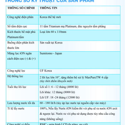 Máy Lọc Nước Điện Giải Ion Kiềm ROBOT IonSmart 1112 Nóng Thông Minh - Hàng Chính Hãng