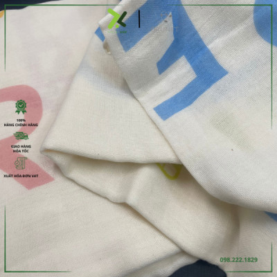 Khăn cho bé đi du lịch Orunet - Japan (35x35cm), chất liệu cotton OGWL1004, OGWL2004, OGWL3004