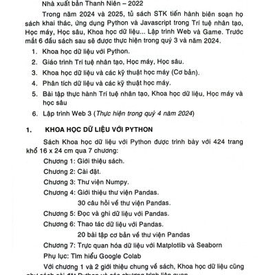Phân Tích Dữ Liệu Và Các Kỹ Thuật Học Máy -STK