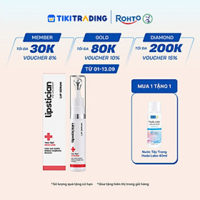 Serum dưỡng môi, phục hồi khô nứt Lipstician Lip Serum Rescuer 9g