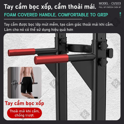 BG Bộ xà đơn, xà kép CU103 đa năng cao cấp đa năng, dụng cụ tập thể dục phòng gym (hàng nhập khẩu)
