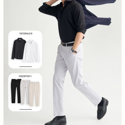 Áo Sơ Mi Nam Tay Dài BAMBOO Form Fitted - ROUTNE 10F25SHL018