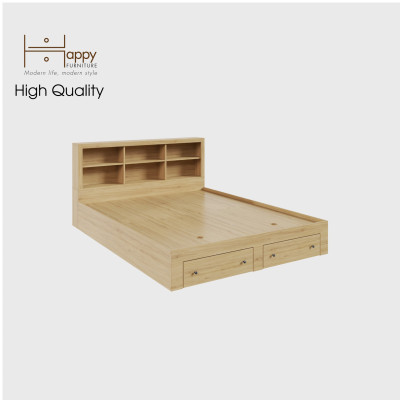 [Happy Home Furniture] FENNY, Giường ngủ -  kết hợp kệ đựng đồ ( chống ẩm cao cấp ), GNG_013, GNG_014, GNG_015, GNG_016