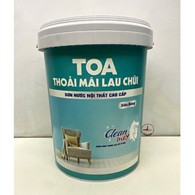 Sơn nước Toa thoải mái lau chùi siêu bóng màu xám 8268 _18L