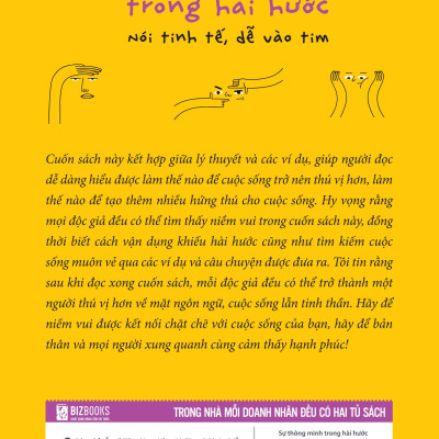 Sách Bizbooks - Sự thông minh trong hài hước: Nói tinh tế, dễ vào tim