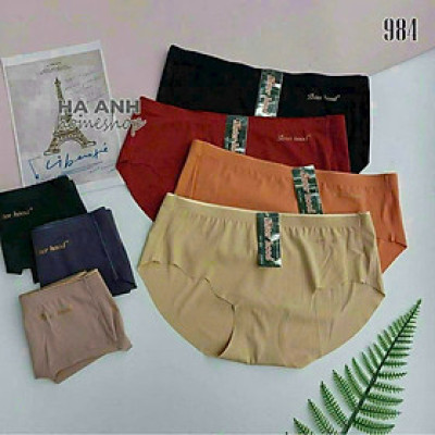 SET 5 Quần Lót Nữ su đúc thun lạnh, không đường may hoa cúc (giao màu ngẫu nhiên)